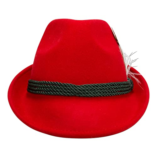 Alpenflüstern DAHEIM ADV02500M20 Filzhut rot M 56/57