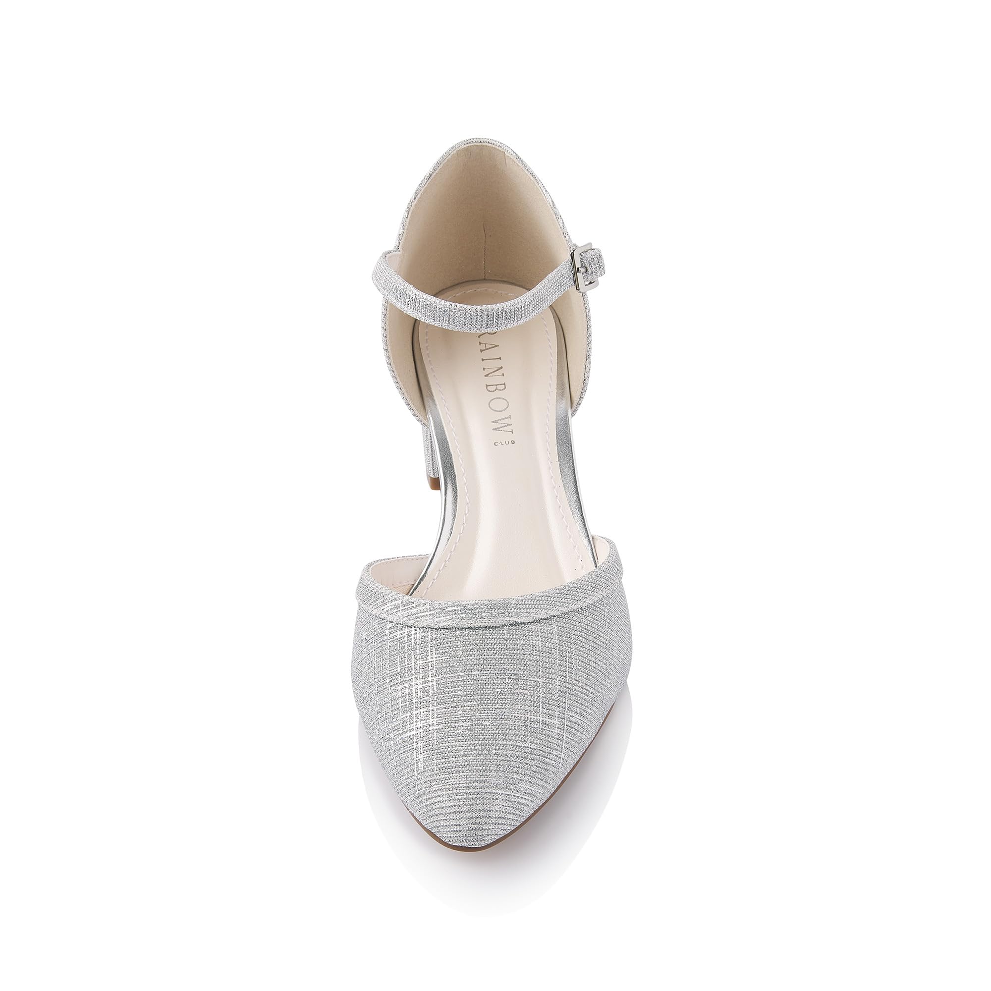 Rainbow Club Paisly Silver Pumps Metallic 5 cm Absatz