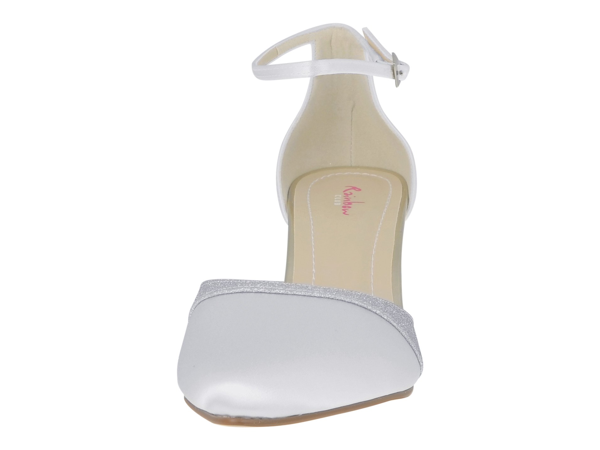Rainbow Club Embellished Lisan Pumps weiß Glitzer 6,5cm