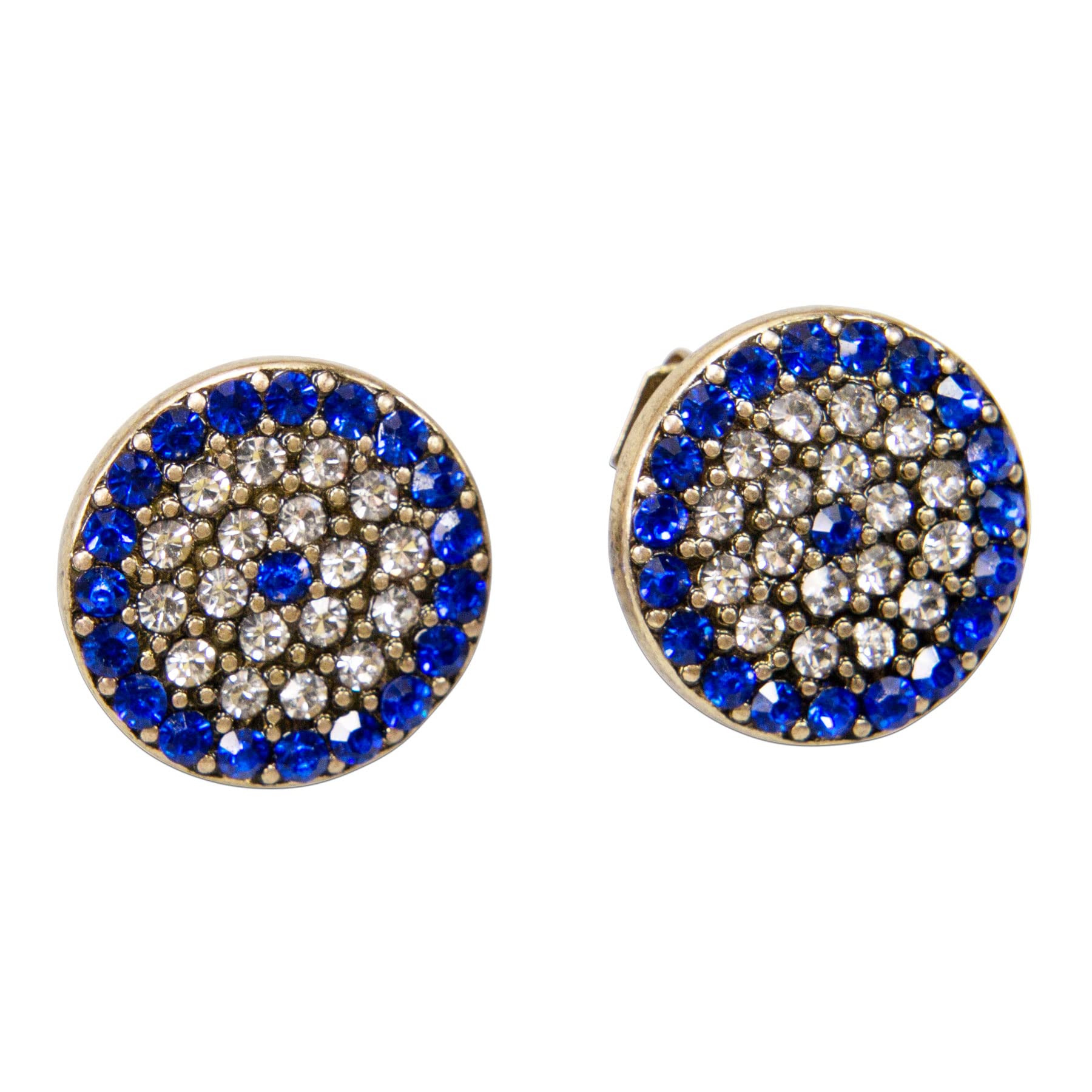 Alpenflüstern DAHEIM DOR060 Strass-Ohrstecker Rondo blau