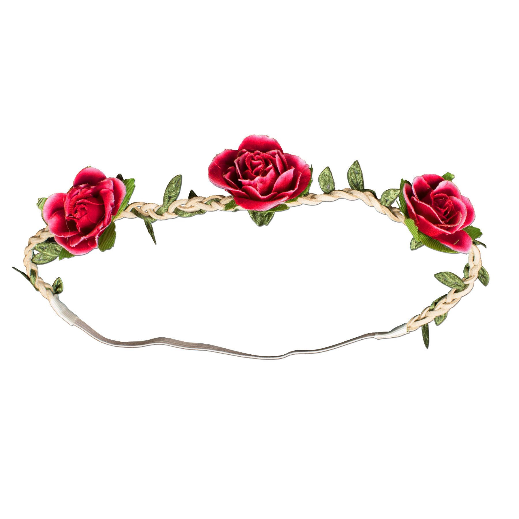Alpenflüstern DAHEIM ADV102 Haarband creme-weiß Edelweiß-Blüten