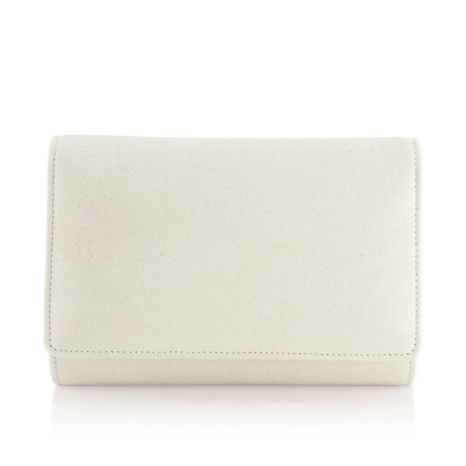 Rainbow Club Dafina Brauttasche Off-White Metallic mit Kette