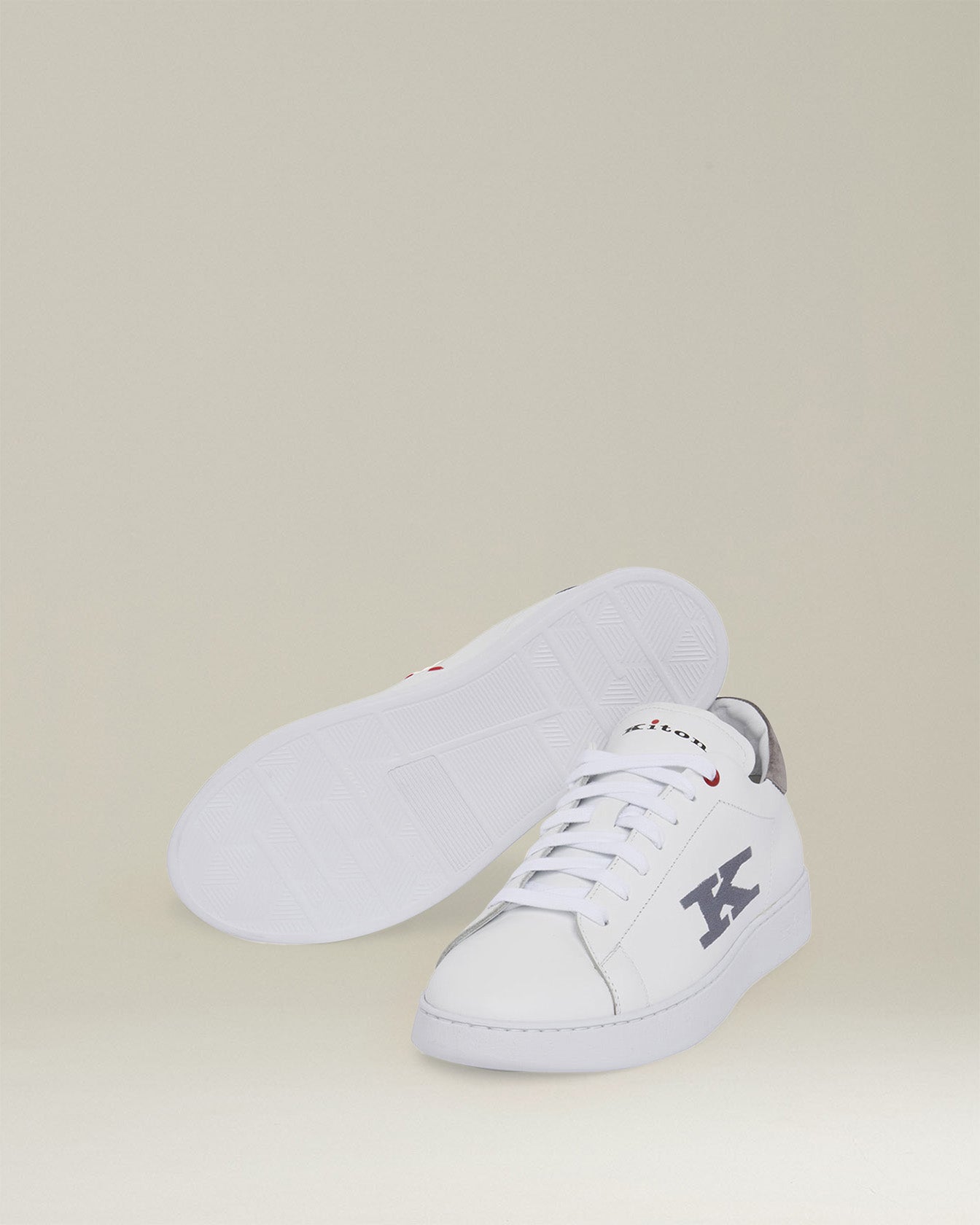 Kiton Calfskin Sneakers Sneaker weiss Kalbsleder