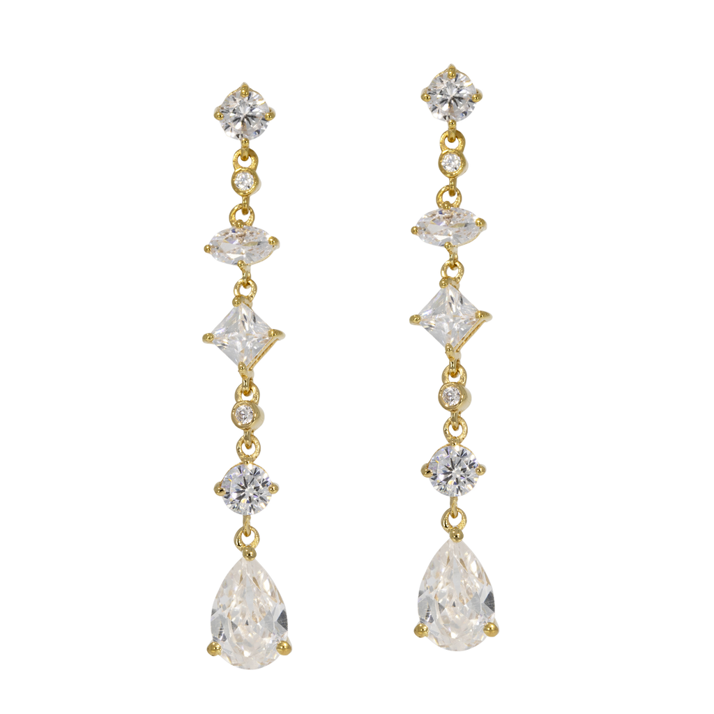 Juvelan Mariella Kristall Ohrringe 4,5 cm Brautschmuck