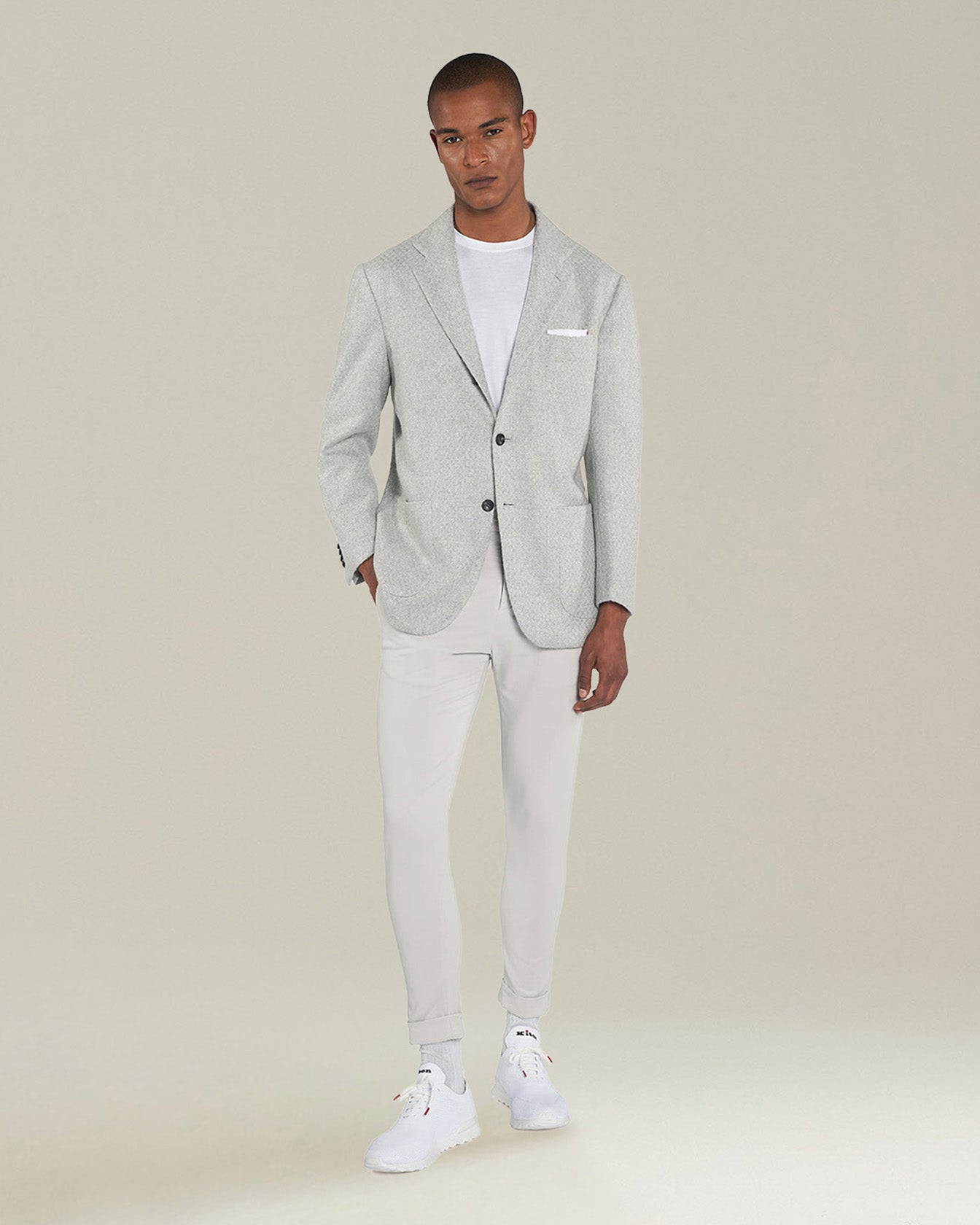 Kiton Jackets GIACCA CASHMERE Sakko hellgrau Kaschmir