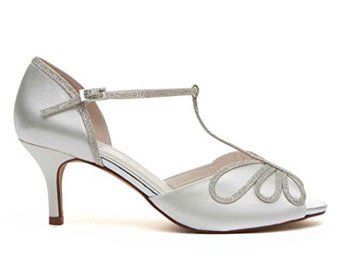 Rainbow Club Essentials Harlow Pumpe Ivory-Satin Schmetterling