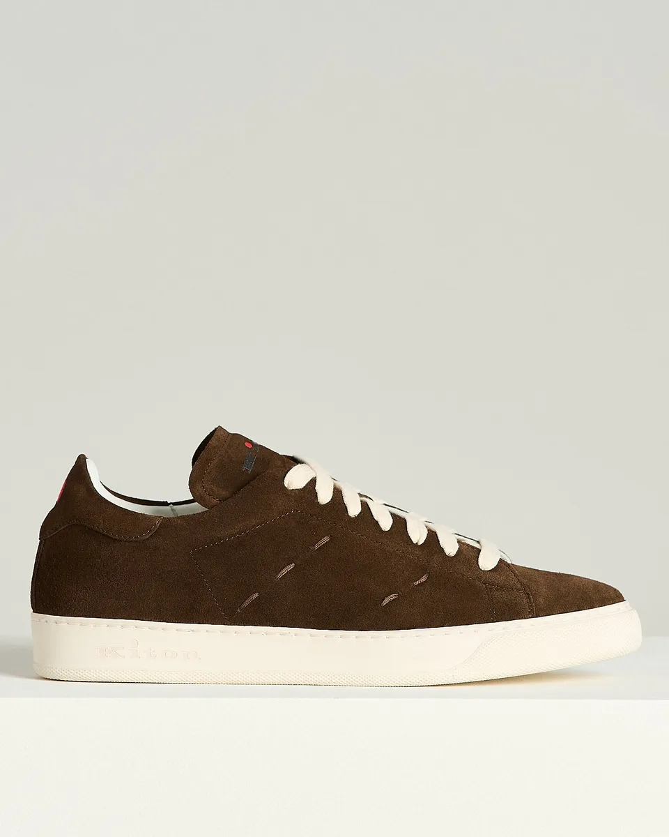 Kiton Sneakers Halbschuh Wildleder Braun Gr. 43