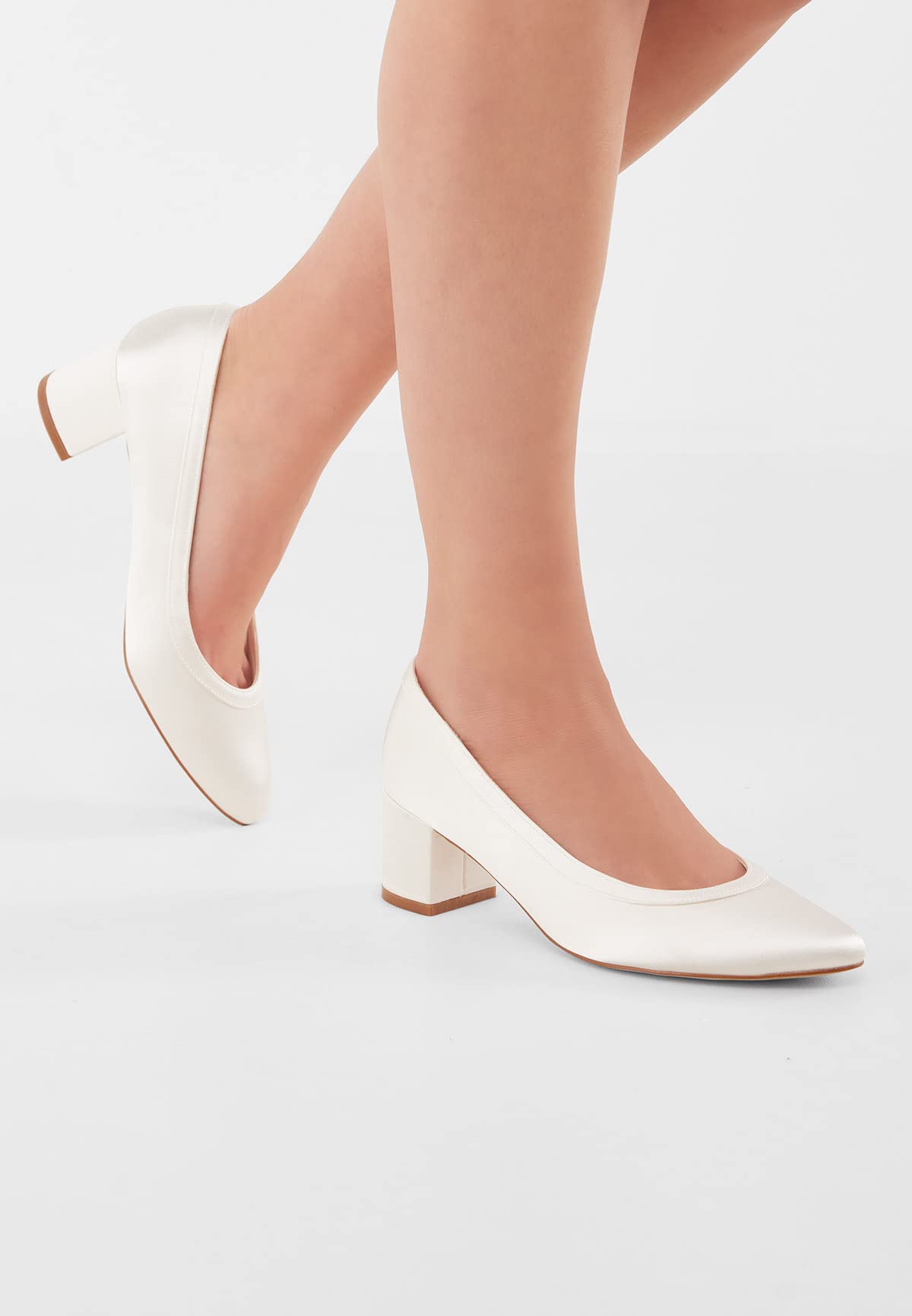 Rainbow Club Essentials Wendie Pumps Ivory 5cm Blockabsatz