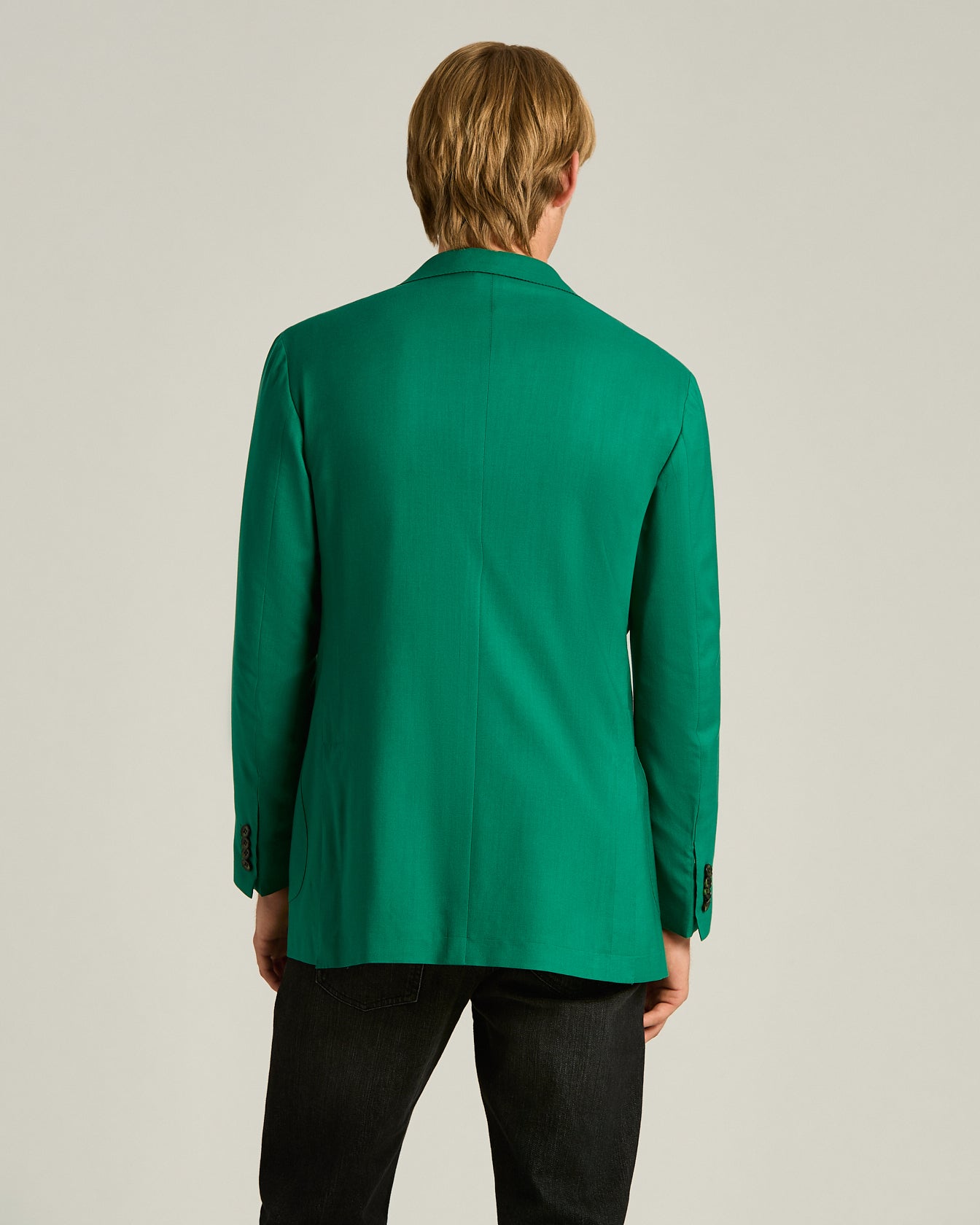 Kiton Jackets Grünes Kaschmir Sakko Einreihig Wollstoff