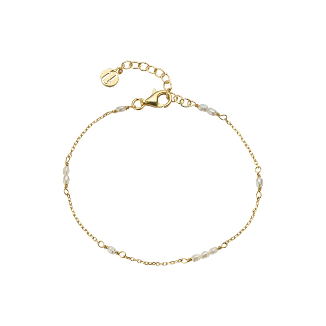 Juvelan Celine Braut Armband Silber mit Süßwasserperlen