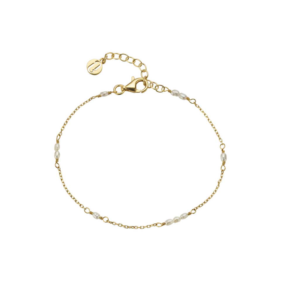 Juvelan Celine Braut Armband Silber mit Süßwasserperlen