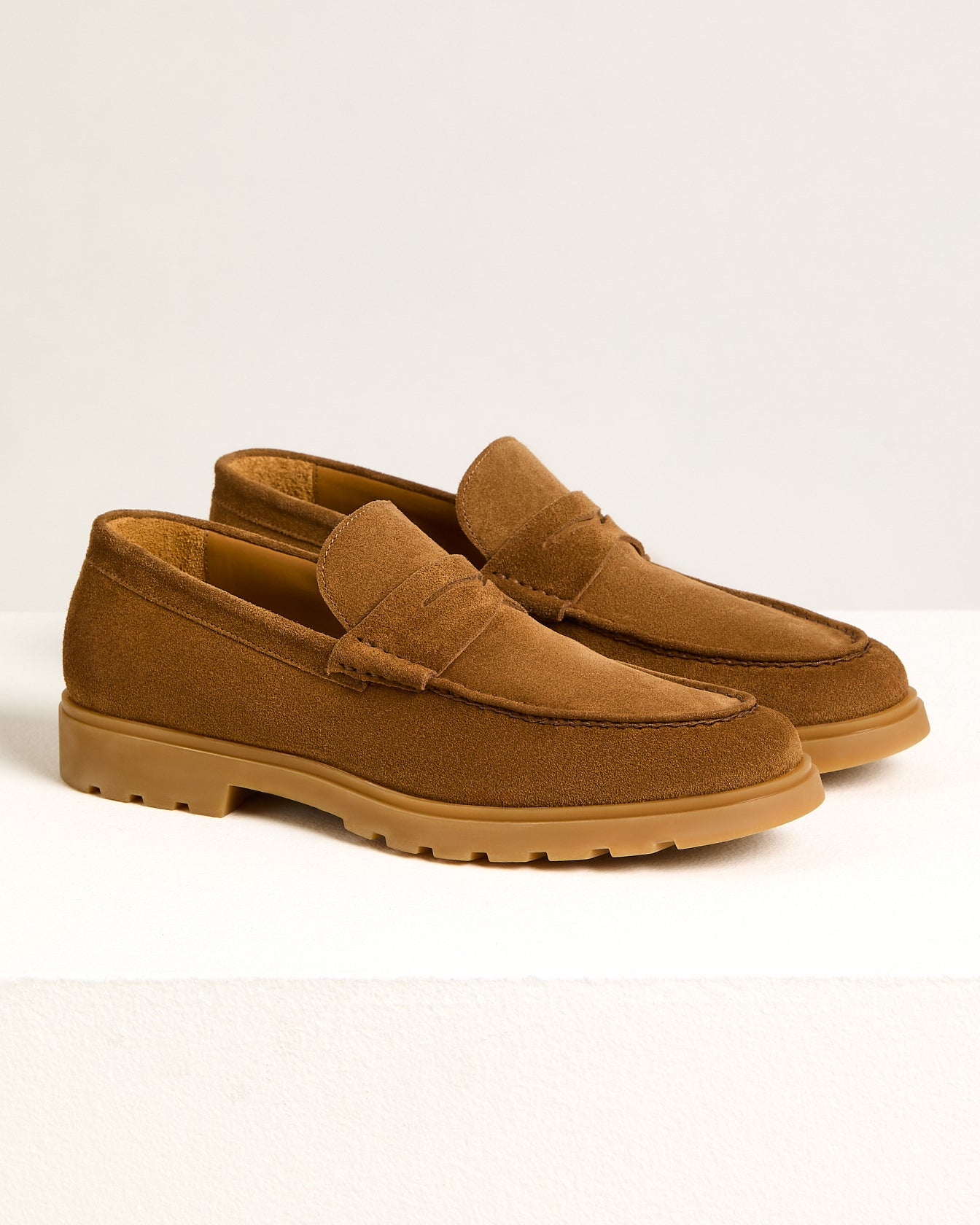 Kiton Shoes Loafer Camel Wildleder Gr. 43 Herren