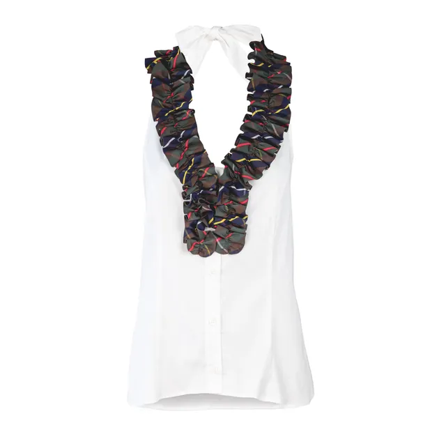 Rettl WOMEN Gerda Neckholder-Bluse weiss