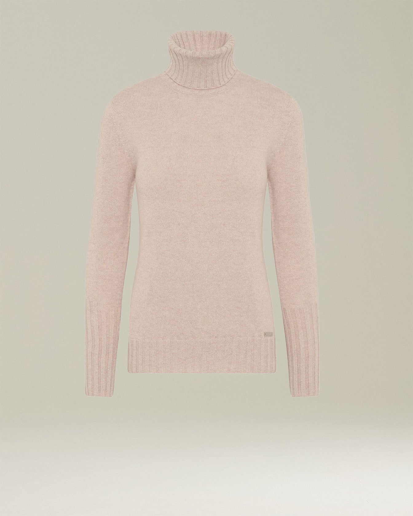 Kiton High Neck Kaschmir Pullover Beige Gr. 40 Rollkragen