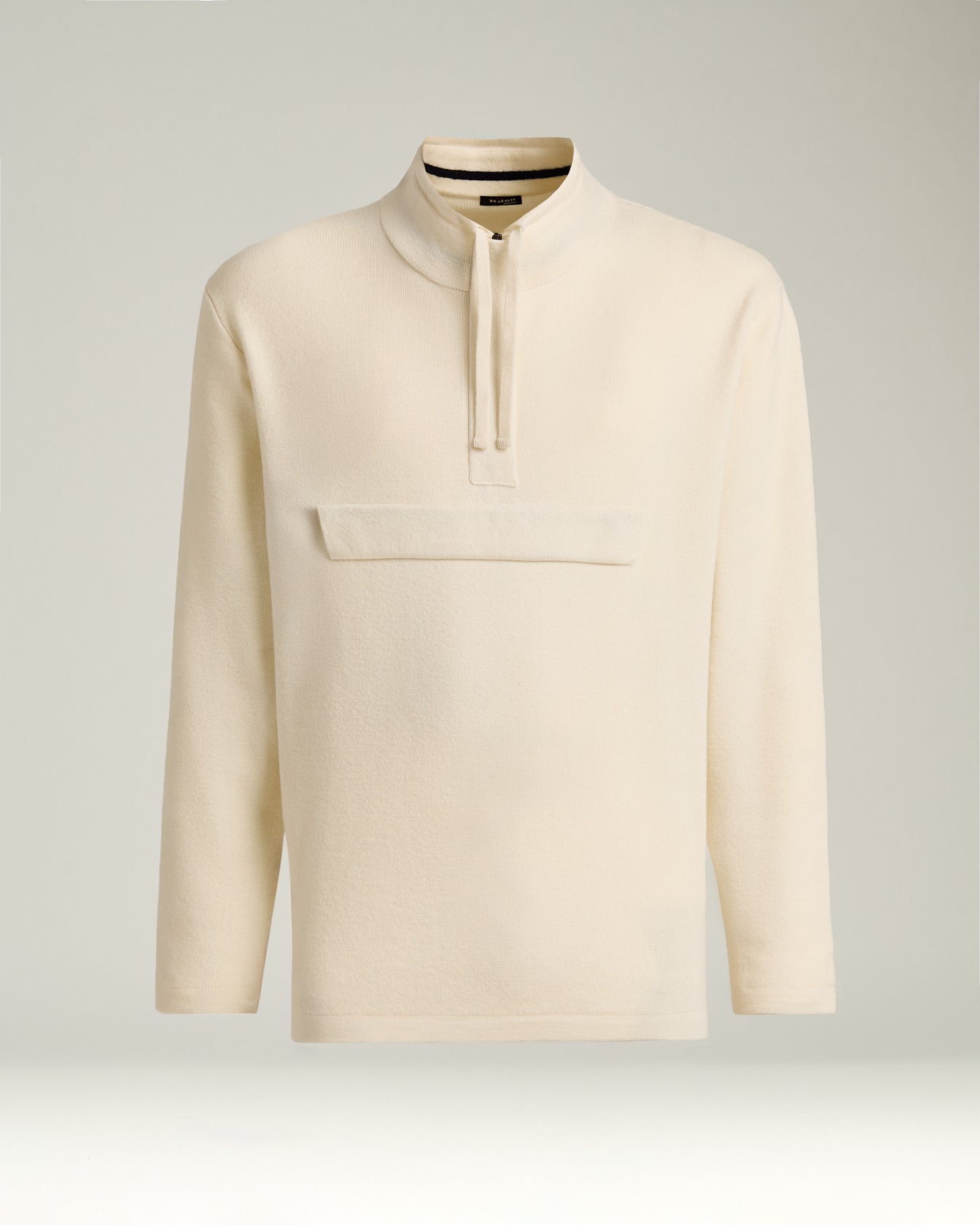 Kiton Knitwear Cream Cashmere Sweatshirt creme Tasche