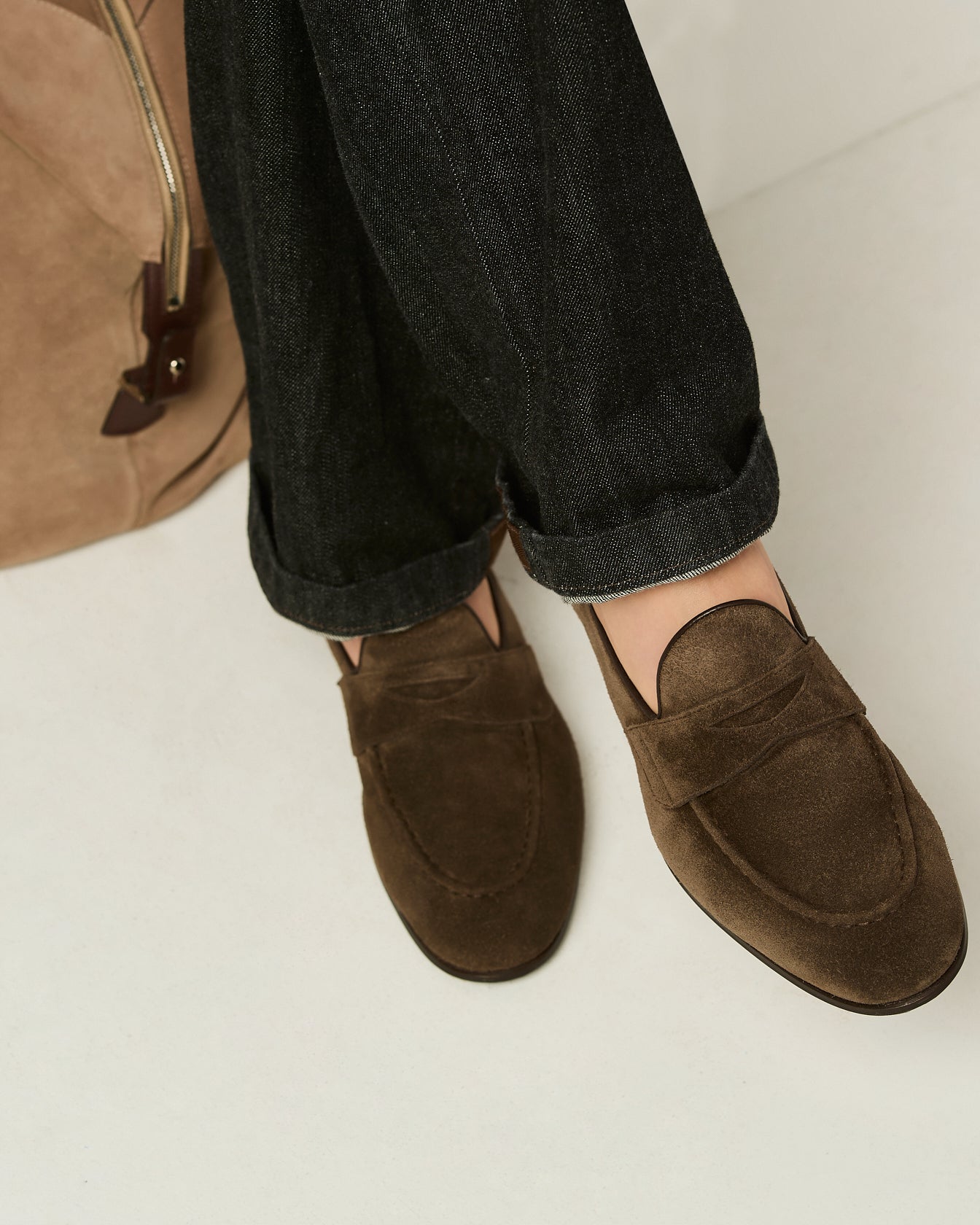 Kiton Shoes Suede Loafers Dark Brown Loafer Dunkelbraun Wildleder