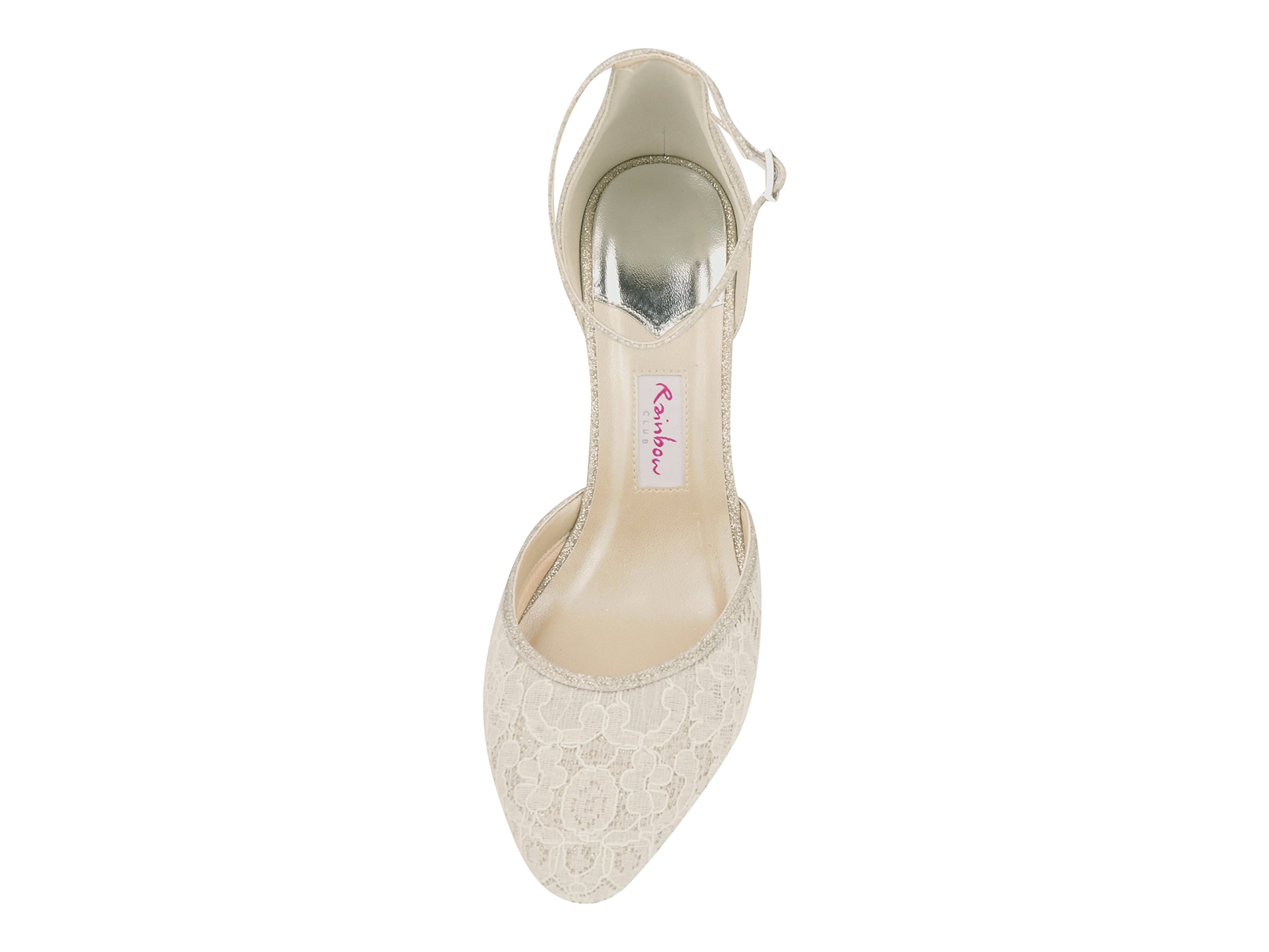 Rainbow Club Timeless Lavinia Pumps Ivory Satin gepolstert