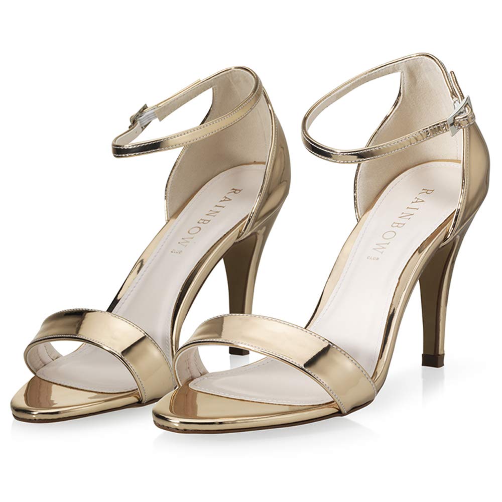 Rainbow Club Luxe Dali Sandalette Rose Gold 38 Lack Riemchen