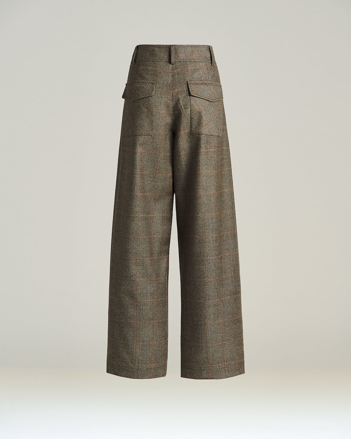 Kiton Trousers Wollhose Rost Prince of Wales Gr. 46