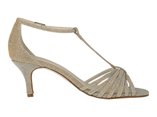 Rainbow Club Estelle Brautschuhe Ivory Gold Gr. 36,5 Riemchen