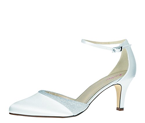 Rainbow Club Embellished Lisan Pumps weiß Glitzer 6,5cm