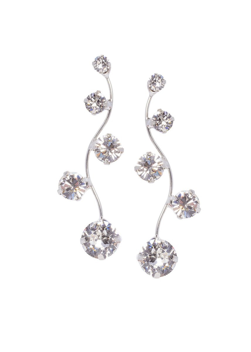Elizabeth Bower Crystallite Hängeohrringe Gold Kristalle Tropfen