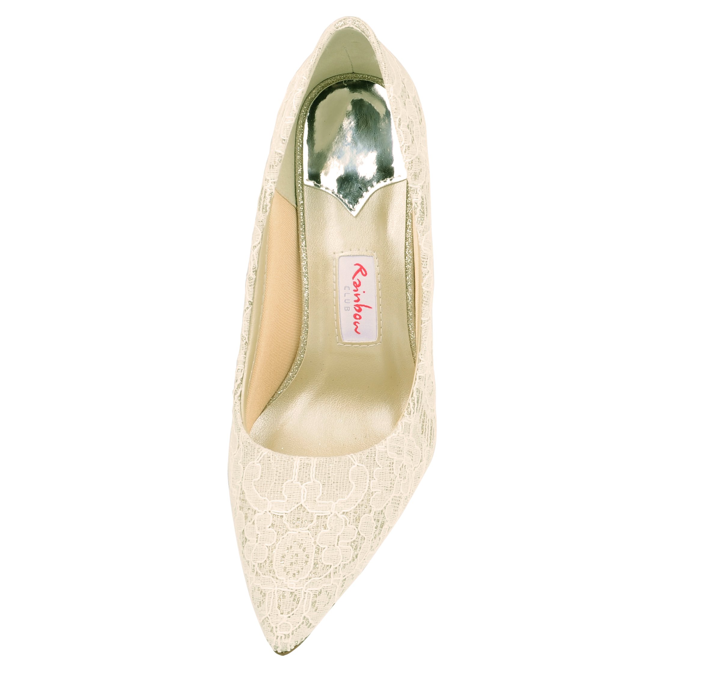 Rainbow Club Embellished Giverney Pumps Ivory Glitzer Gr 37,5