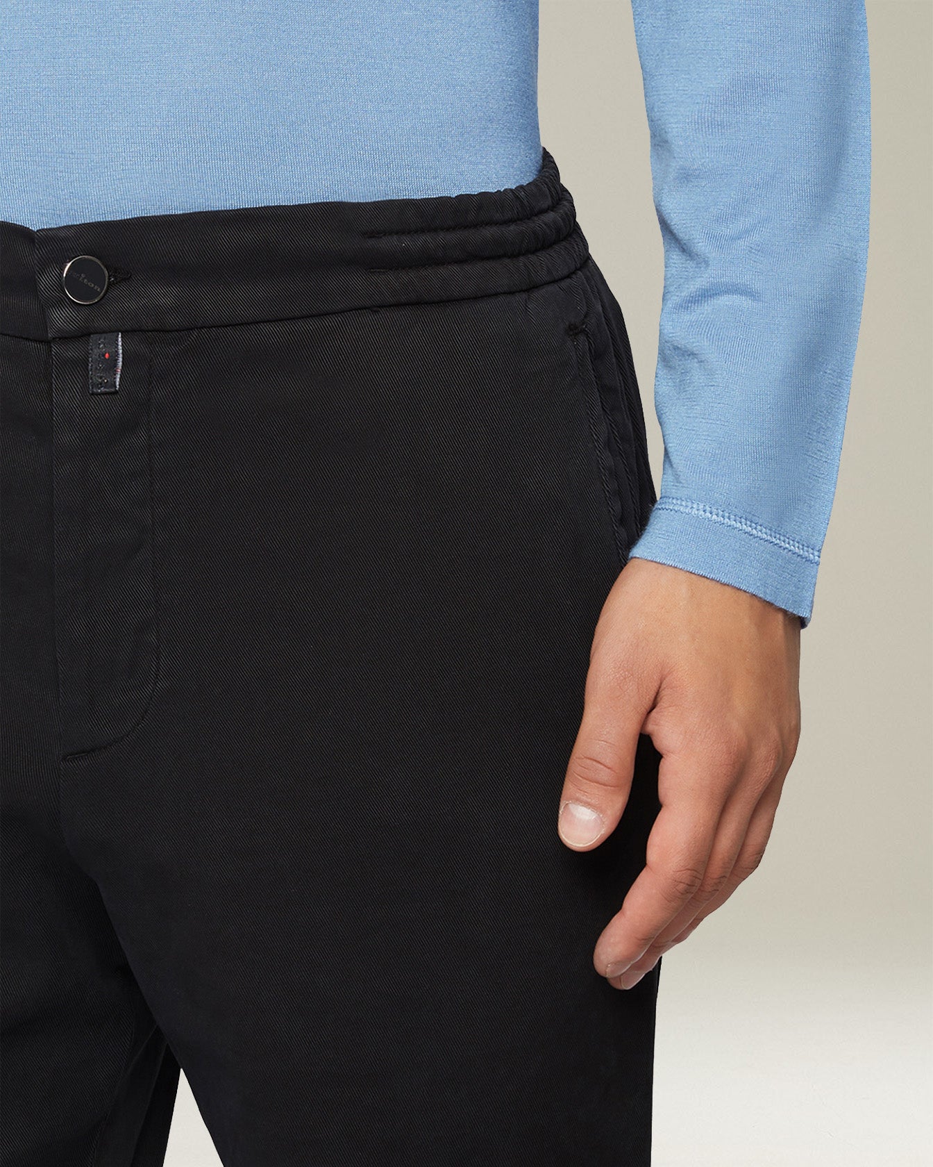 Kiton Trousers Comfort Hose Lyocell Baumwolle