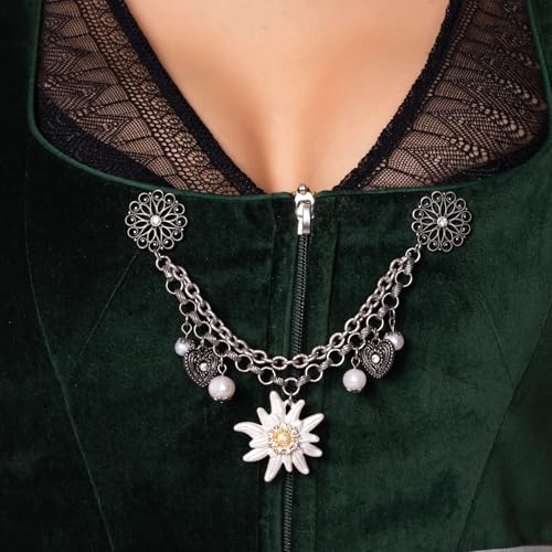 Alpenflüstern DAHEIM Greta Dirndl-Pin-Charivari DCH045
