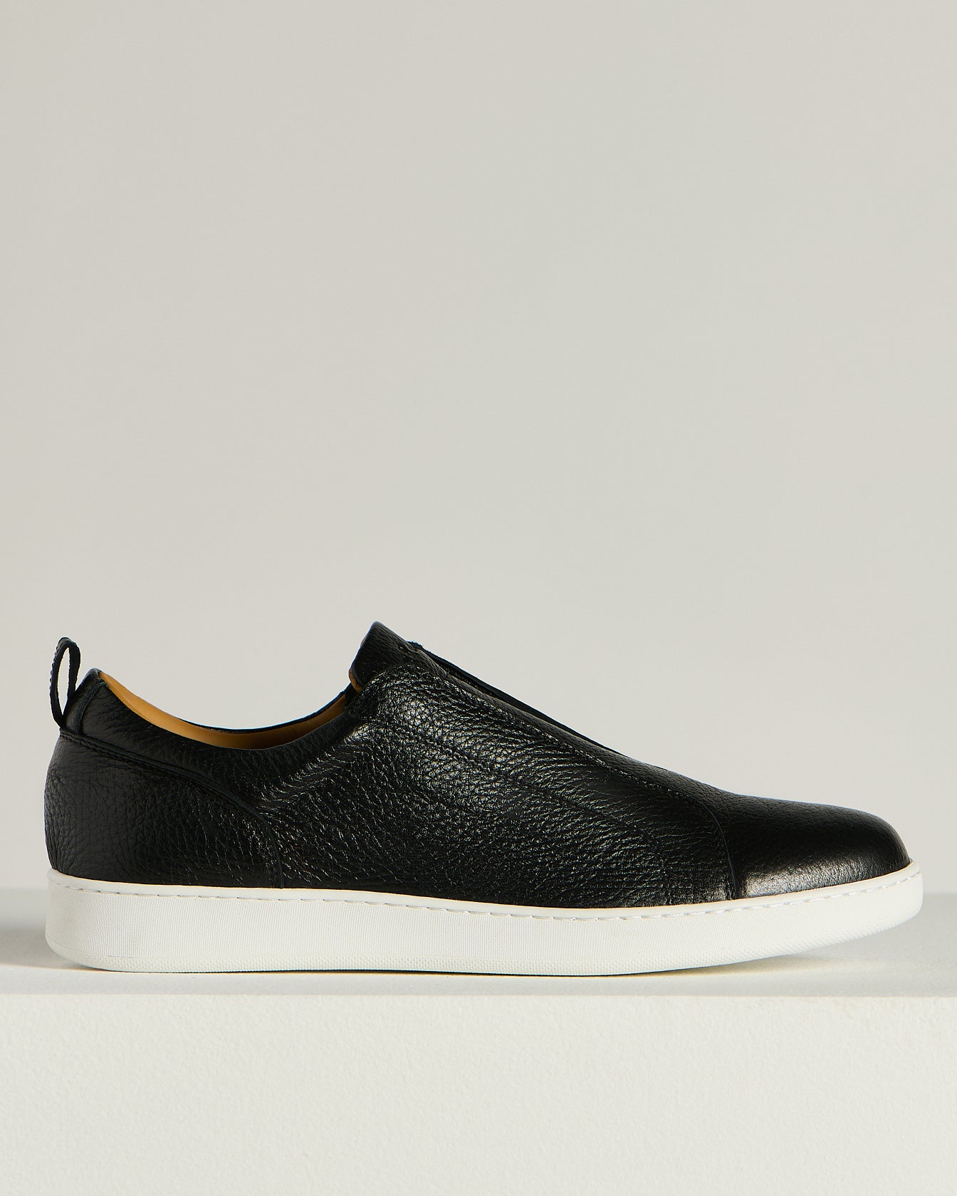 Kiton Slip-On Sneaker Hirschleder Schwarz 43