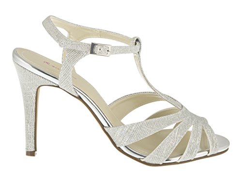 Rainbow Club Luxe Annabel Pumps Silber Metallic T-Bar