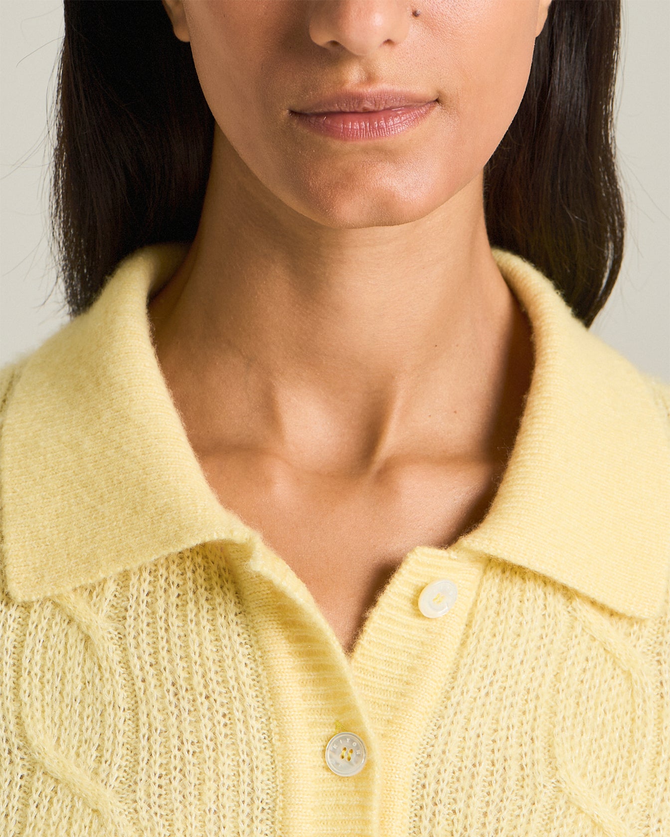 Kiton Strick-Polo Polohemd Damen Kaschmir Seide Gr.40 pastell