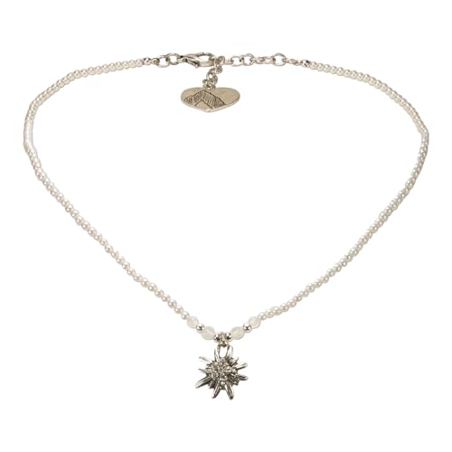 Alpenflüstern DAHEIM SET061 Trachtenschmuck-Set Perlen creme-weiß