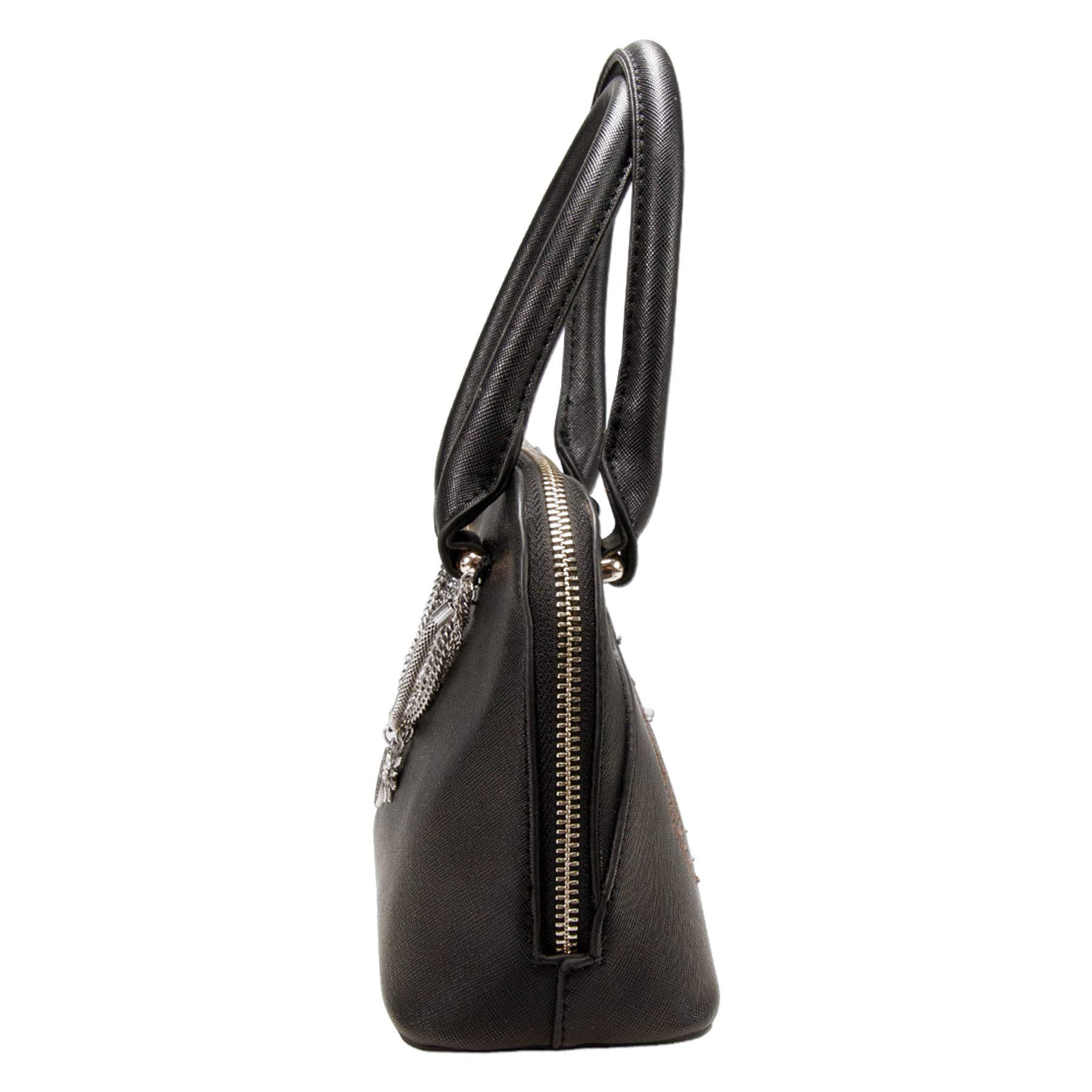 Alpenflüstern DAHEIM DTA083 Trachten-Tasche Charivari schwarz