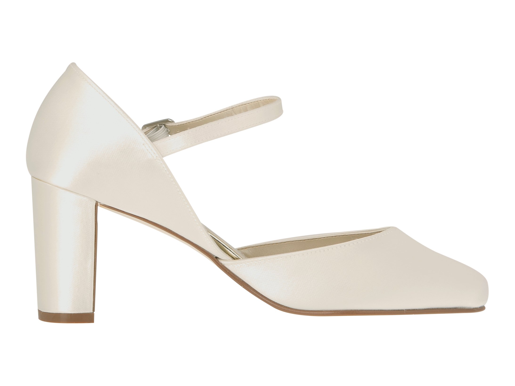 Rainbow Club Timeless Collection Yasmin Pumps Ivory Satin 7 cm