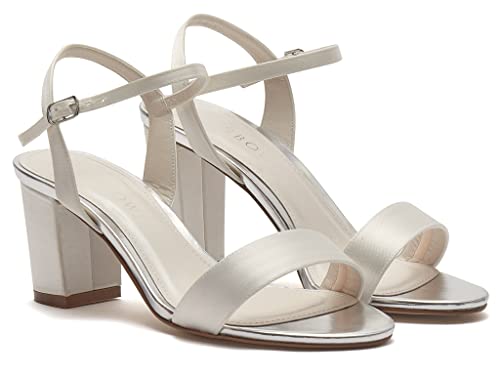 Rainbow Club Margot Braut-Sandalen 40.5 EU ivory Block