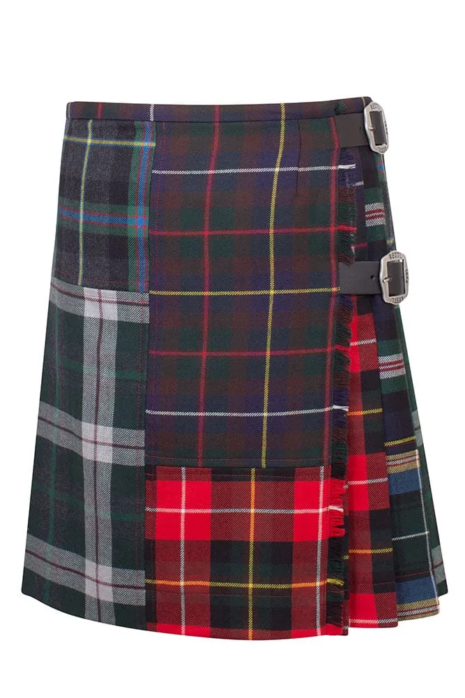 Rettl Women Maria Hipps Patchwork Kilt Wolle Unikat