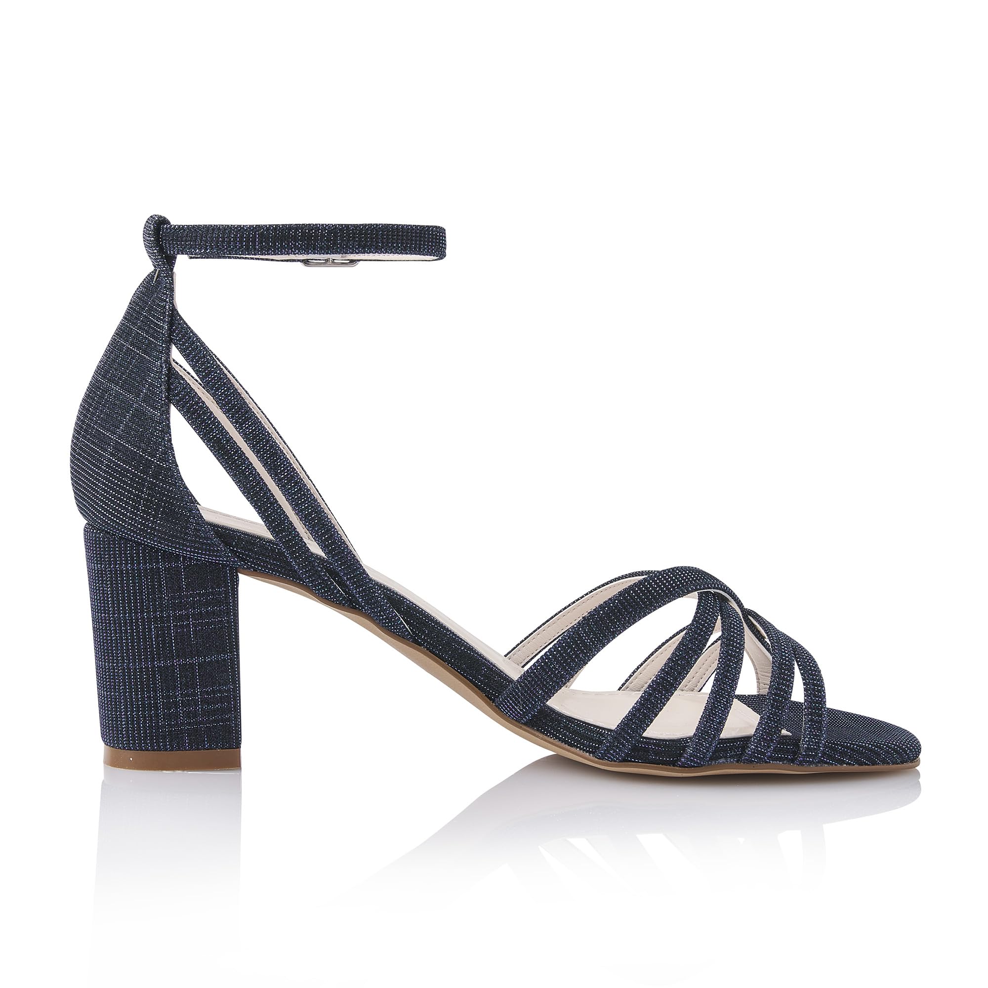 Rainbow Club Jayne Navy Sandalette Metallic 6,5 cm Absatz