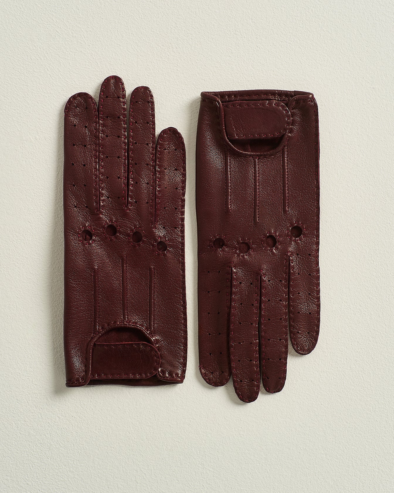 Kiton Handschuhe bordeaux Lamm Nappa Gr.8