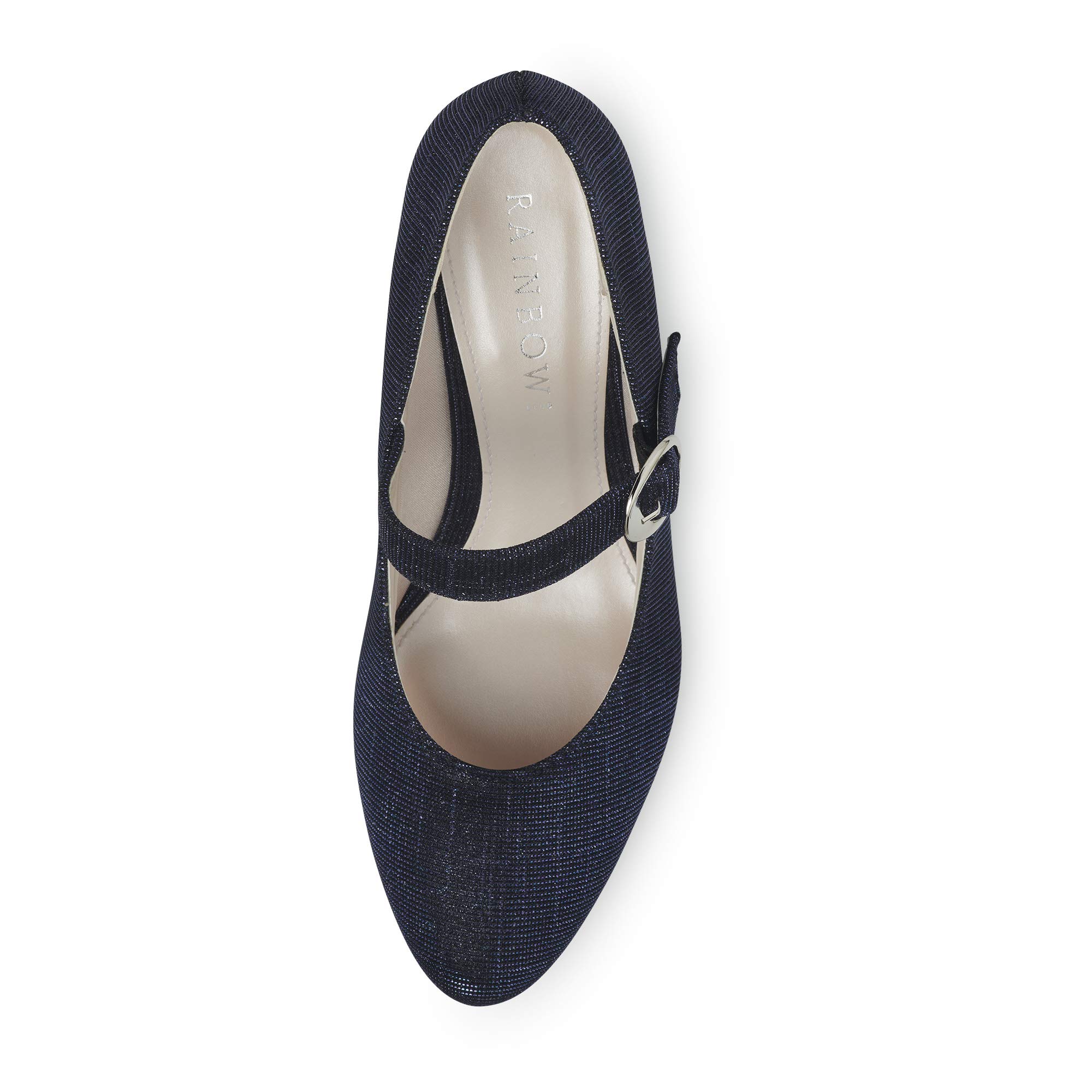 Rainbow Club Luxe Annemarie Navy Metallic Brautschuhe Glitzer