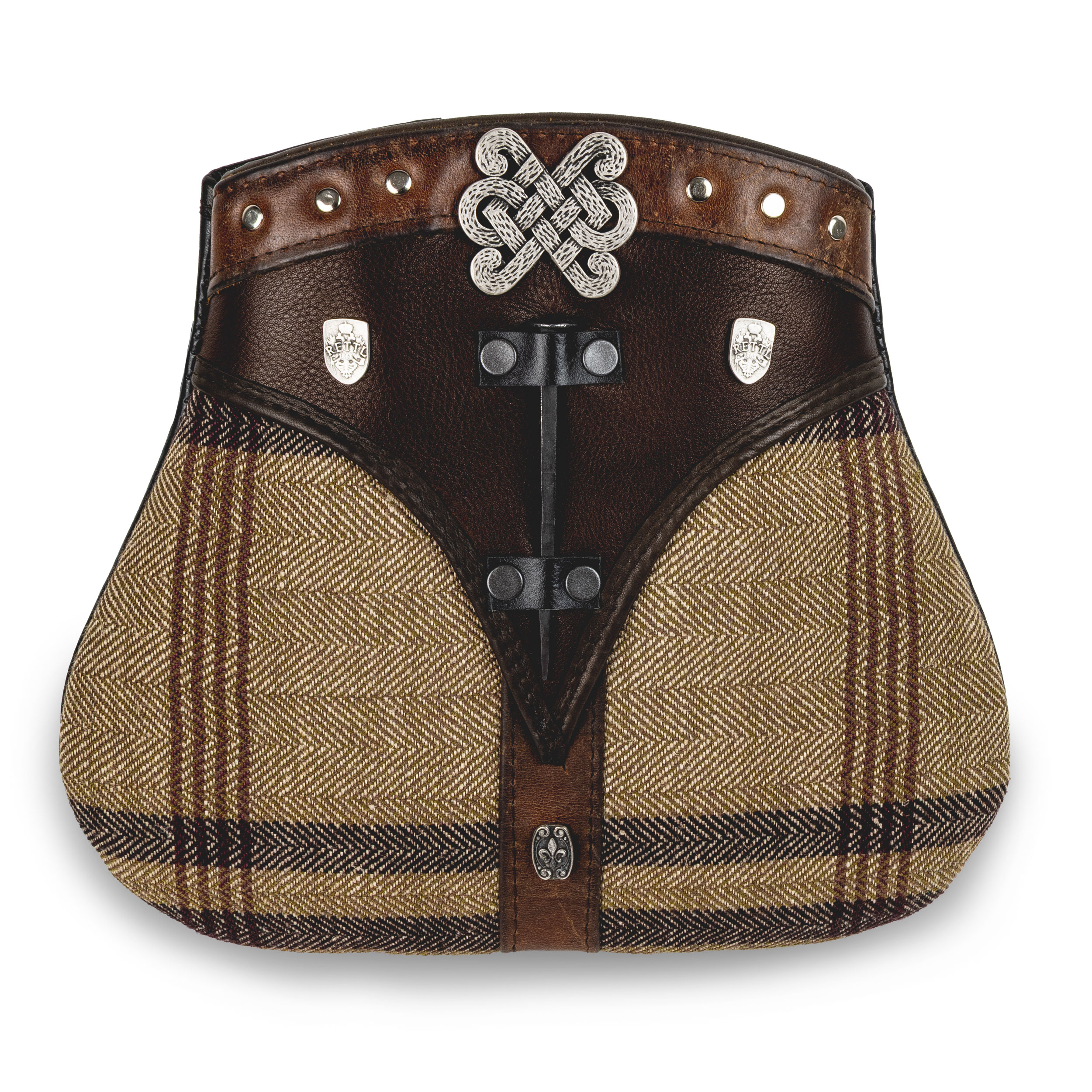 Rettl Accessoires Men Herren Sporran Kilt Tasche Leder