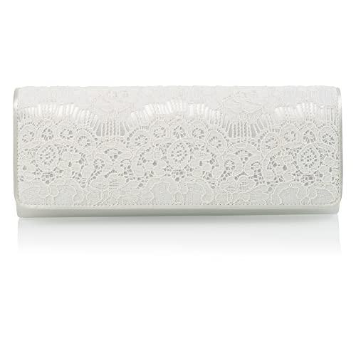 Rainbow Club Edita Brauttasche Ivory Satin Spitze