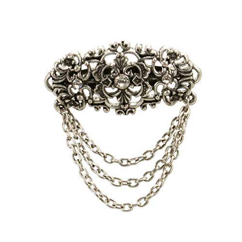 Alpenflüstern DAHEIM Thea API075 Blusenbrosche antik-silber