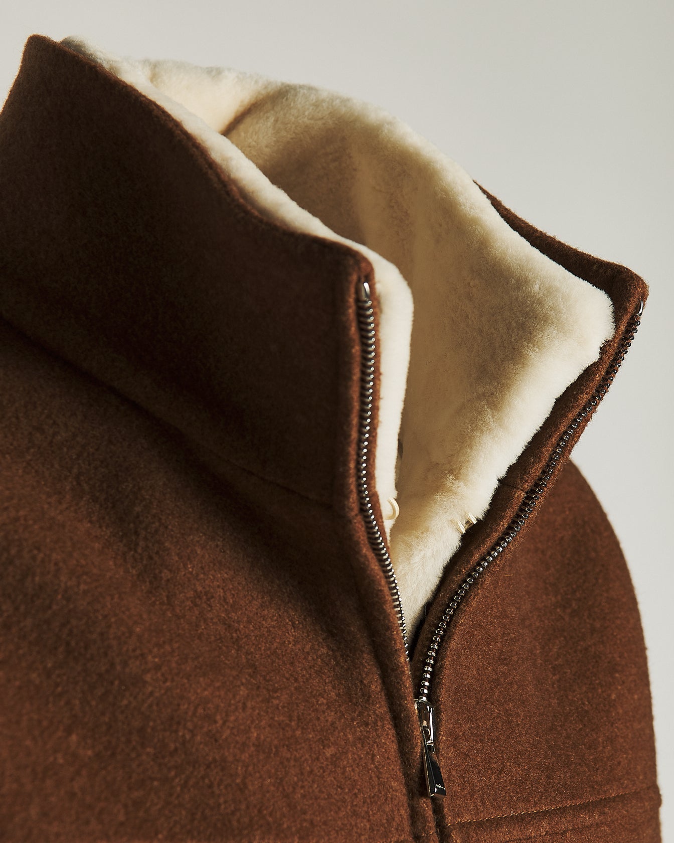 Kiton Bomberjacke Kaschmir Gr.40 Nerzbesatz kurz