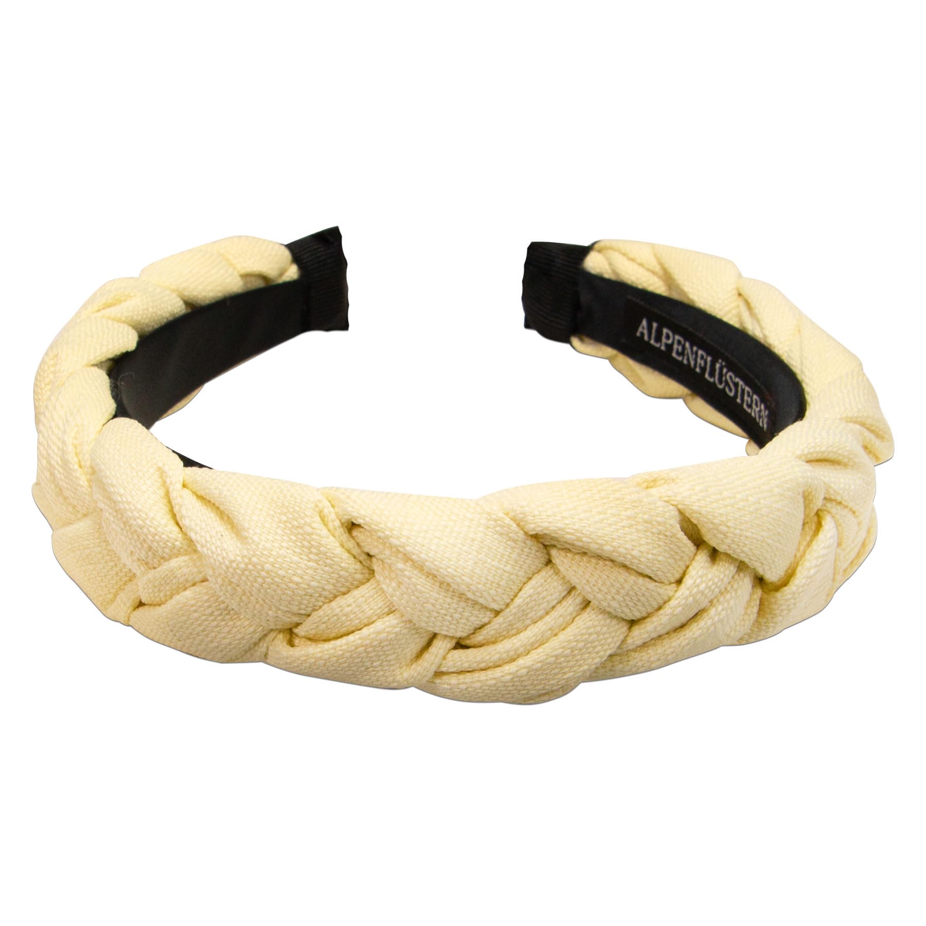 Alpenflüstern DAHEIM Haarreif Gelb Geflochten 3cm