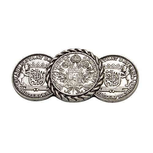 Alpenflüstern DAHEIM Blusenbrosche API074 antik-silber Münzen