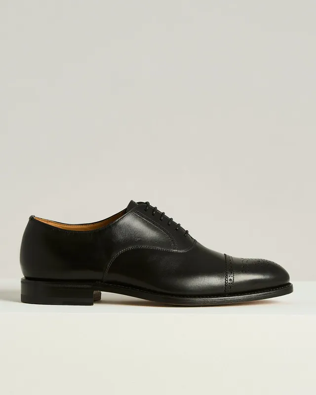 Kiton Shoes Leather Lace-Up Schnürschuh Kalbsleder schwarz