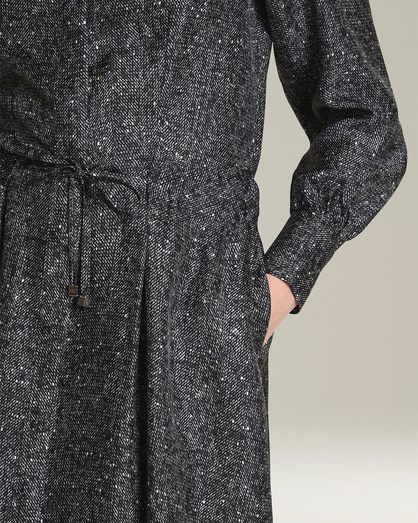 Kiton Dresses Abendkleid Seide Lamé mit Gürtel TU