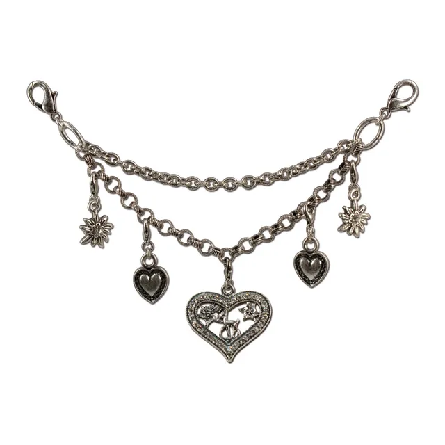 Alpenflüstern DAHEIM DCH00600095 Charivari Strassherz altsilber 19cm