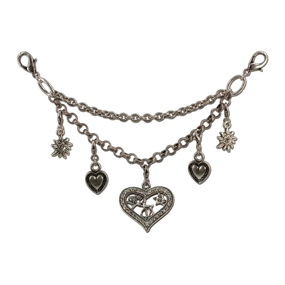 Alpenflüstern DAHEIM DCH00600095 Charivari Strassherz altsilber 19cm